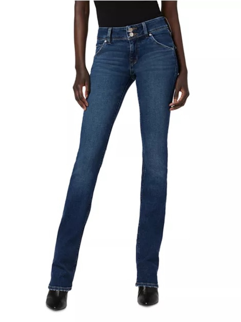 Hudson Beth Baby Boot cut Mid Rise Flapโ Pocket Denim Jeans
